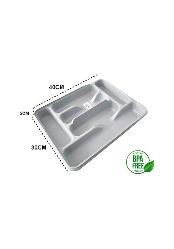 Resim Moonstar Çekmece Içi Kaşıklık 6Gözlü Çatal Bıçak Organızer 40X30C 