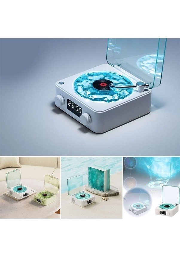 DIGITNOW Giradischi Vinile Bluetooth 3 Velocità Con Radio AM/FM, Registrazione USB/SD, Altoparlanti Stereo Integrati, Cuffie E Display LCD