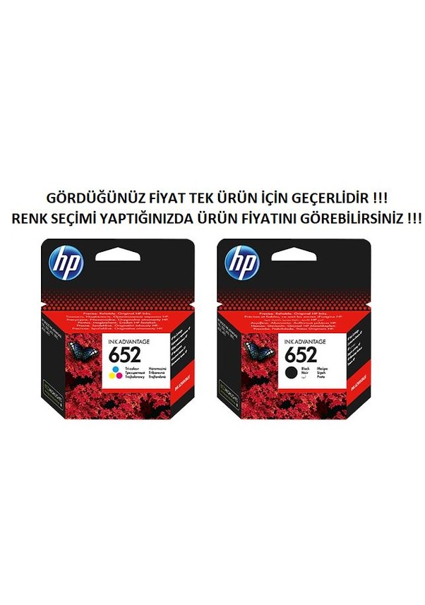 Hp 652 Siyah. Renkli Kartuş F6V24Ae. F6V25Ae Siyah F6V25Ae Fiyatları ve ...