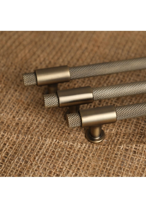 Resim Punch Kulp Mobilya Dolap Mutfak Çekmece Kulbu Antik Sarı 160 Mm 1 Adet 