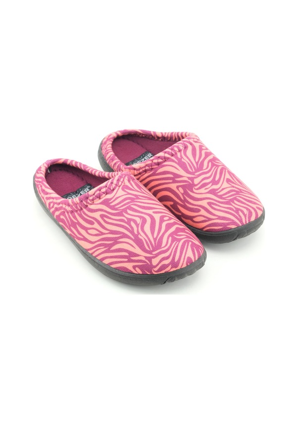 Resim Gezer Kadın Kışlık Pu Rahat Taban Desenli Ev Bahçe Gondol Terlik Mor 