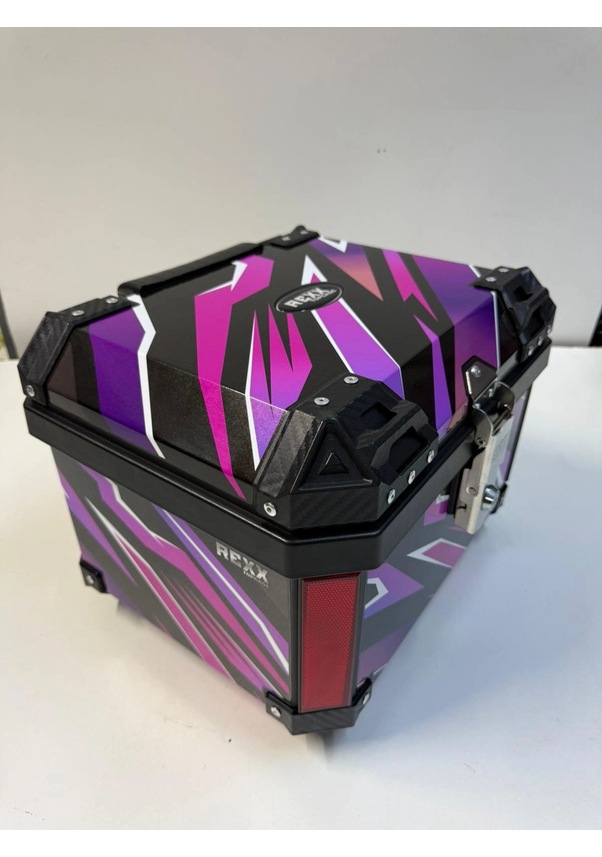 Resim Rexx 45 Litre Abs Motosiklet Arka Çanta - 10-renkli Tek Renk 