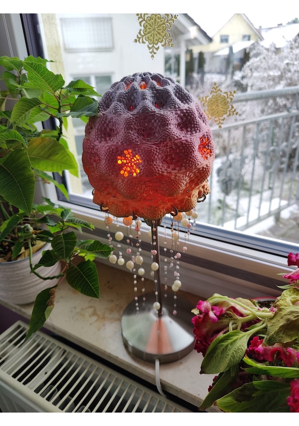 Resim Opencart Denizanası Abajur Sadece Plastik Aparattır 