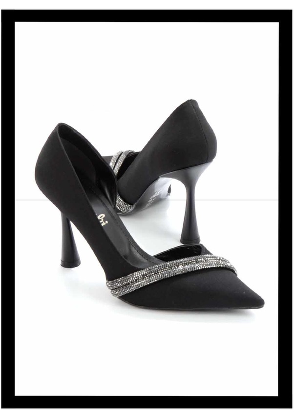 bambi mat siyah saten kadın abiye ayakkabı k01596188938 001 fiyatları