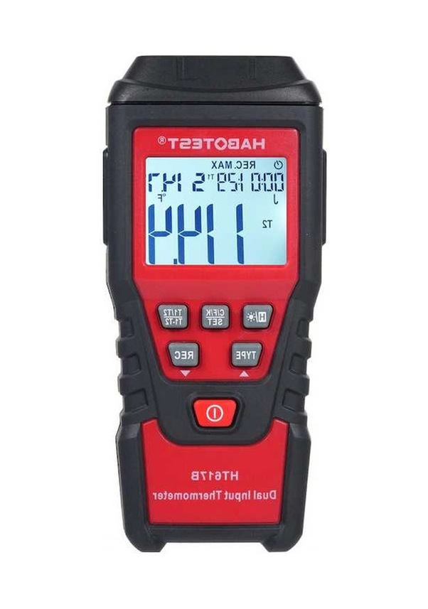 Thermomètre Numérique 2 Canaux HT617B Pour Fours Haute Température - Affichage Rouge