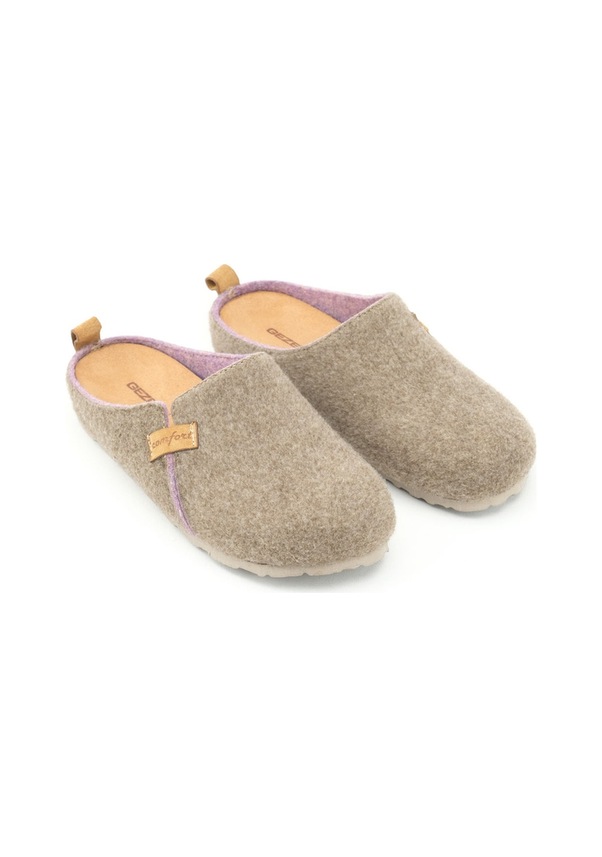 Resim Gezer Kışlık Keçe Comfort Taban Kadın Ev Bahçe Terlik Gt1kze.15423.04.012.k07 Bej 