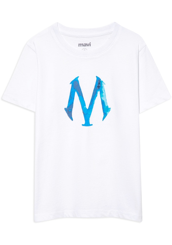 Mavi - Mavi Logo Baskılı Beyaz Tişört 6610063-620