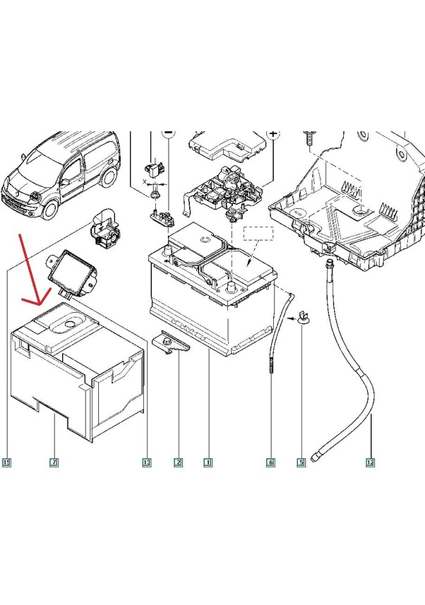 Kango 3III Akü Muhafaza Bakaliti 8200463752 Fiyatları ve Özellikleri