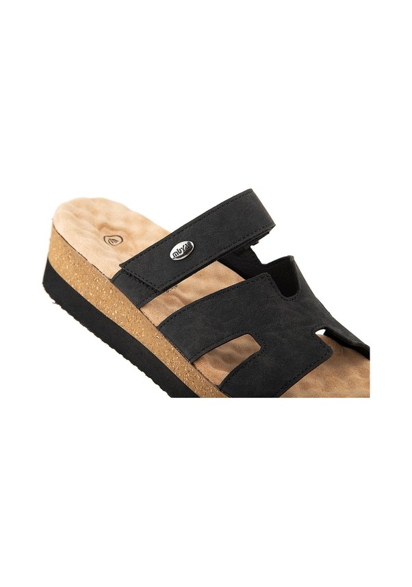 Resim Muya Paia Anatomik Taban Topuk Dikeni Kadın Terlik Siyah 