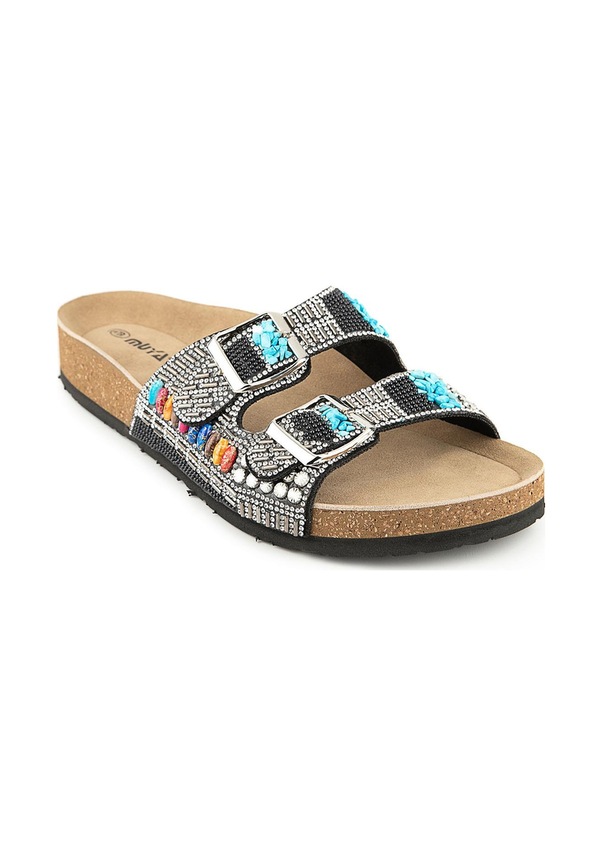 Resim Muya Paa Anatomik Taban Kadın Terlik Siyah 