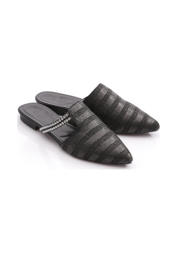 Resim Dgn Pm386-k566 Kadin Taş Süslemeli Terlik PM386-K566-1211-R1594 Siyah 