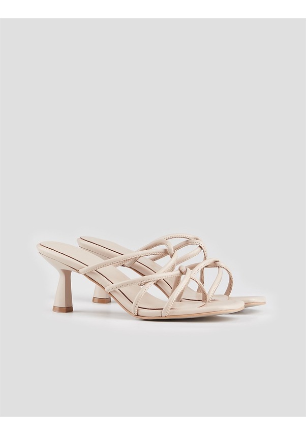 Resim Bej Kadın Ince Topuklu Terlik-Bej (534441720) Bej 