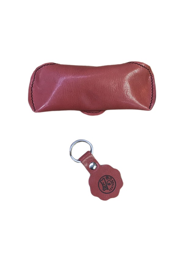 Resim Gerçek Deri El Yapımı Gözlük Kılıfı 