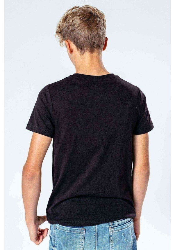 Resim Stranger Things Ampul Baskılı Unisex Çocuk Siyah T-Shirt 