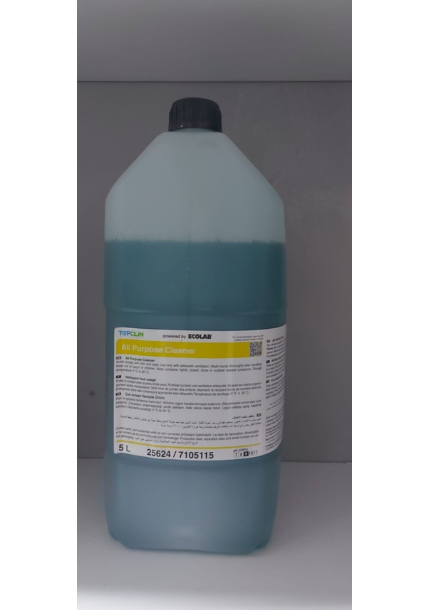 Ecolab Topclın All Purpose Cleaner Klor İçermeyen Temizlik 5 L