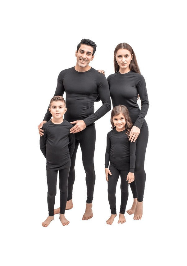 Resim The Don Siyah Renk Erkek Çocuk Termal İçlik Üst (9-14 Yaş) 