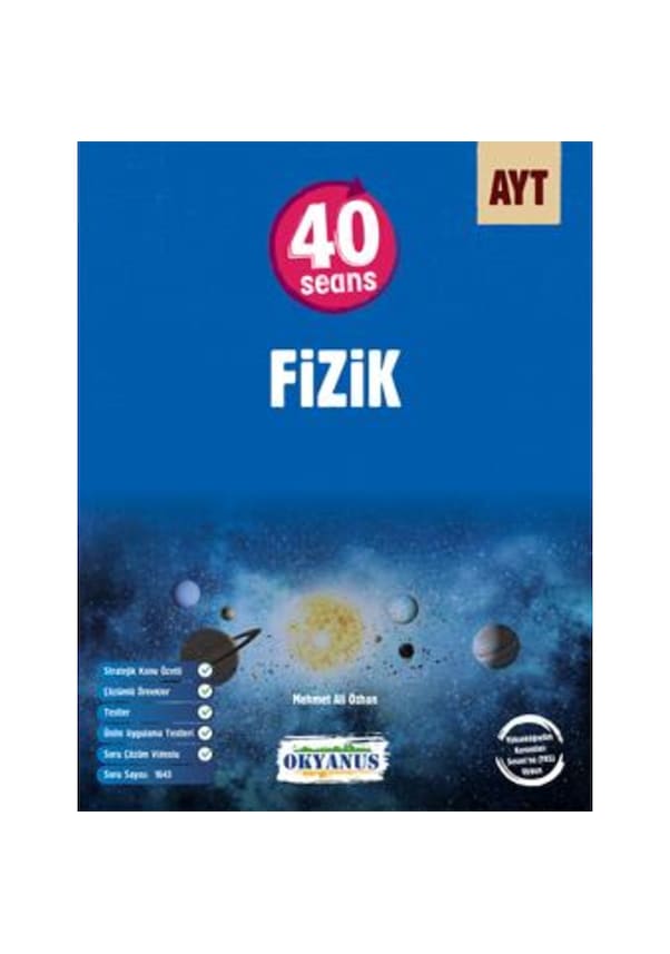 Okyanus Yayıınları Ayt 40 Seans Fizik Fiyatları Ve Özellikleri