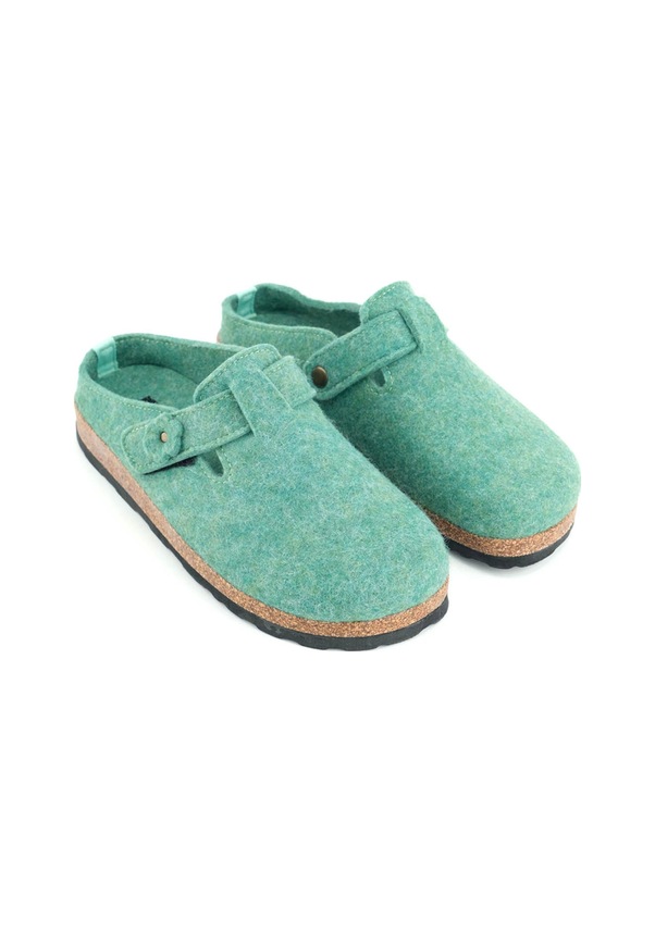 Resim Gezer Kışlık Mantar Taban Kadın Terlik Yeşil 