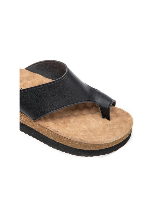 Resim Muya Hora 34226-001 Anatomik Taban Parmak Arası Kadın Terlik Siyah Bej 36-40 Siyah 