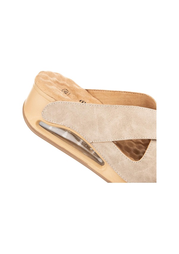 Resim Muya Penelope Anatomik Air Max Tabanlı Topuk Dikeni Kadın Terlik Krem 