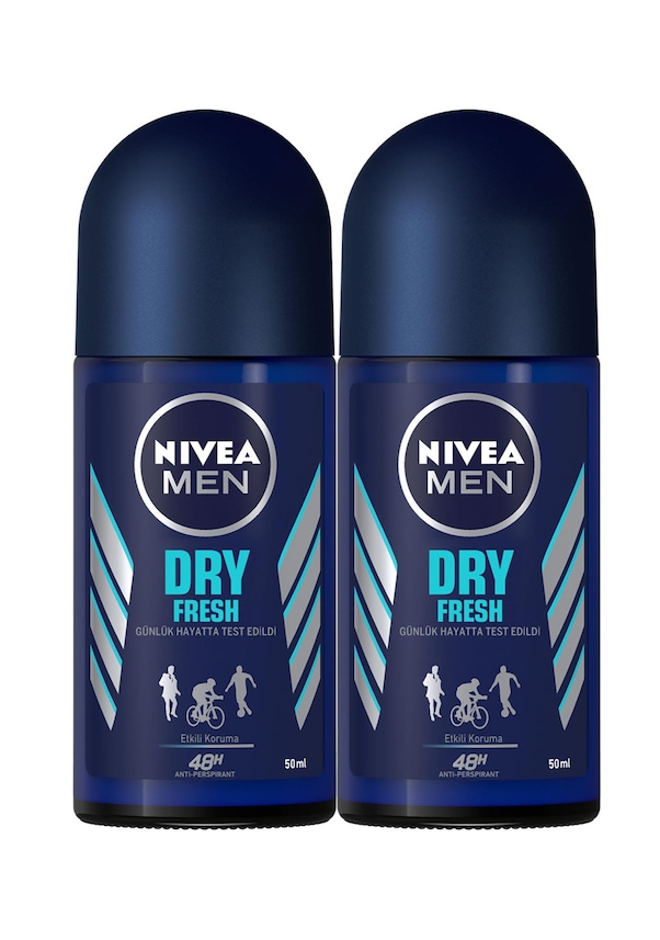 Nivea Men Dry Fresh Roll-On Deodorant 2 x 50 ML