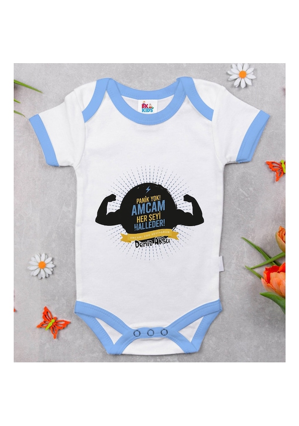 Bitmeyenkartus Bk Kids Kişiye Özel Mavi Bebek Body Zıbın - Model 68 Bitmeyenkartus Bk Kids Kişiye Özel Mavi Bebek Body Zıbın - Model 68