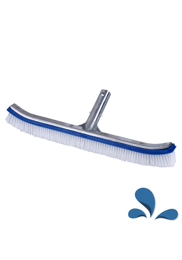 Alüminyum Destekli Plastik Kıllı Kıvrık 46CM Havuz Duvar Fırçası Alüminyum Destekli Plastik Kıllı Kıvrık 46CM Havuz Duvar Fırçası