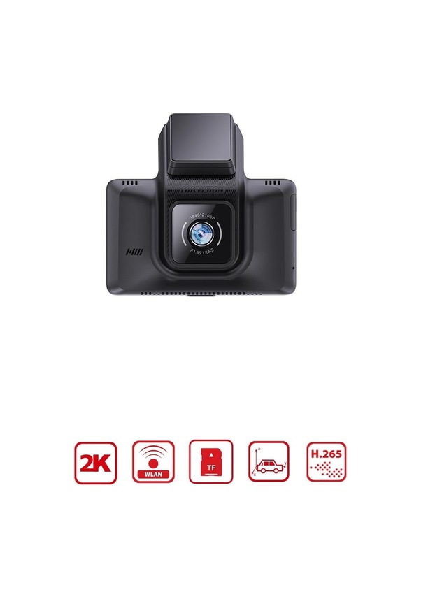 Resim Hıkvısıon Ae-dc4328-k5 2ch Buckline Hd Çift Kameralı Araç İçi Kamerası, G-sensor Ve Wifi 