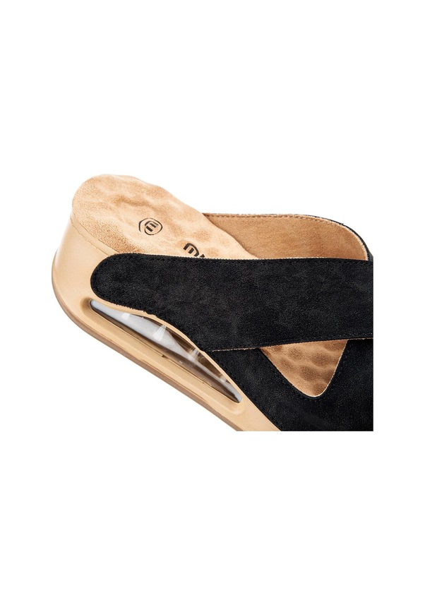 Resim Muya Penelope Anatomik Air Max Tabanlı Topuk Dikeni Kadın Terlik Siyah - Bej 