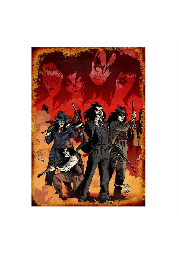 Kiss Gangster Posteri Mdf Poster