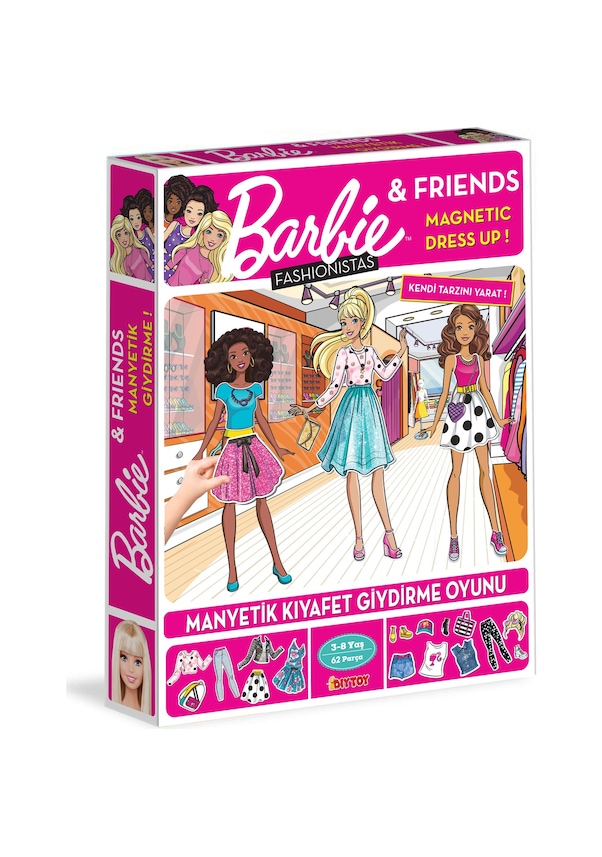 Barbie Dress Up Fashionistas - Manyetik Kıyafet Giydirme Oyunu