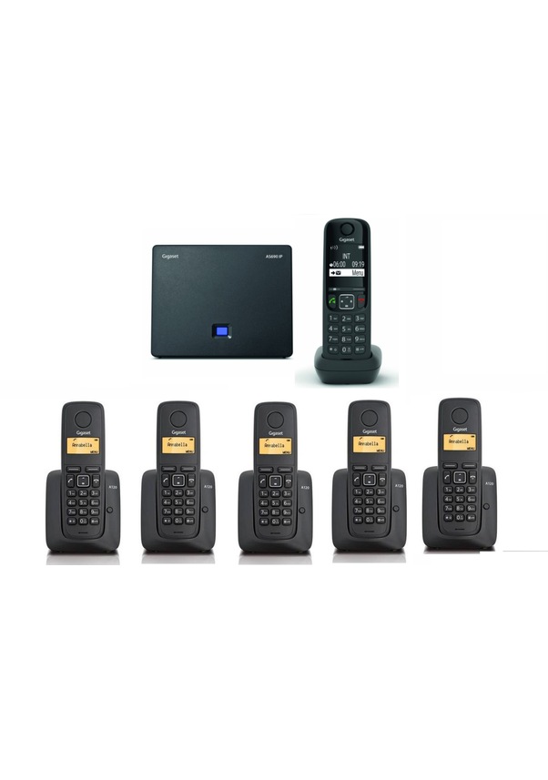 Gigaset AS690 IP 6 Dahili Dect Telsiz Kablosuz Telefon Santrali ...