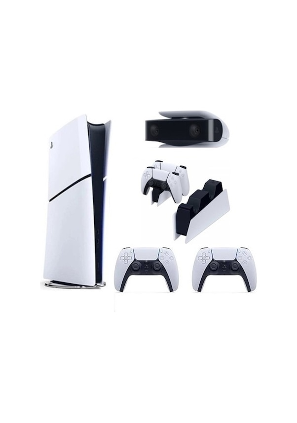 Sony Playstation 5 Slim Dijital Edition 2 Dualsense Şarj İstasyonu Ps5 Kamera Oyun Konsolu 6564