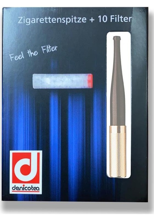 Resim Denicotea 20272 Ejectör Filtreli Sig. Ağızlığı Gold 