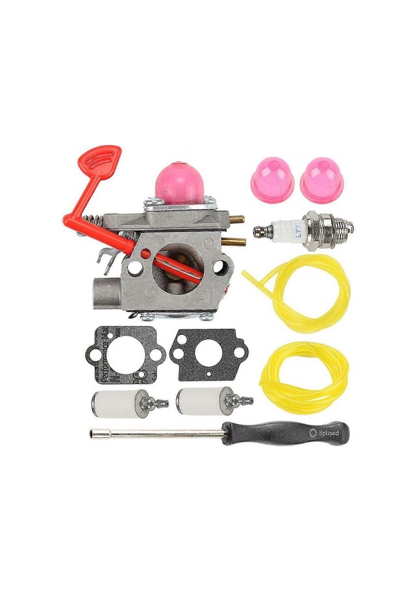 Kit Carburateur Complet Souffleur à Gaz - Compatible WT-875A, BVM200C, GBV325 - Inclut Joints, Tuyaux, Filtres