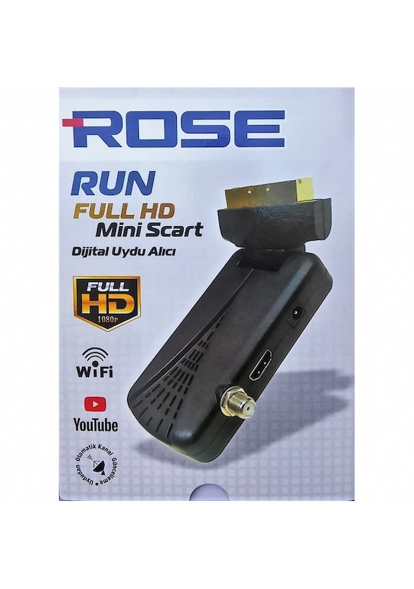 Rose Run Full Hd Scart 2 In 1 Uydu Alıcısı