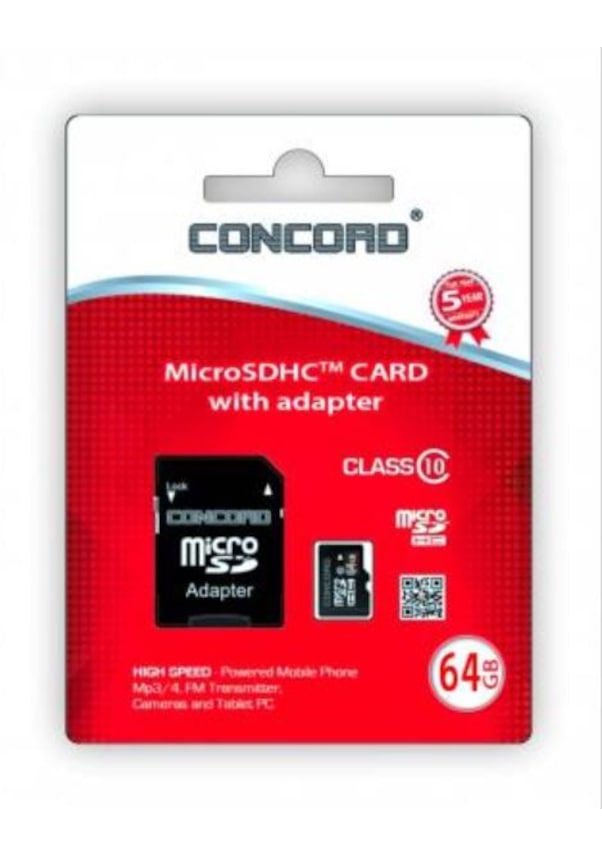 Concord C-M64 64 GB Class 10 SDXC Micro SD Hafıza Kartı