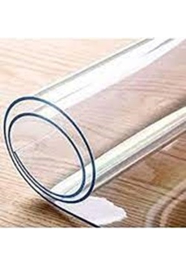 Resim Muşamba Masa Örtüsü Şeffaf 1,5 Mm En: 70 Cm Kalın Pvc Masa Örtüsü 