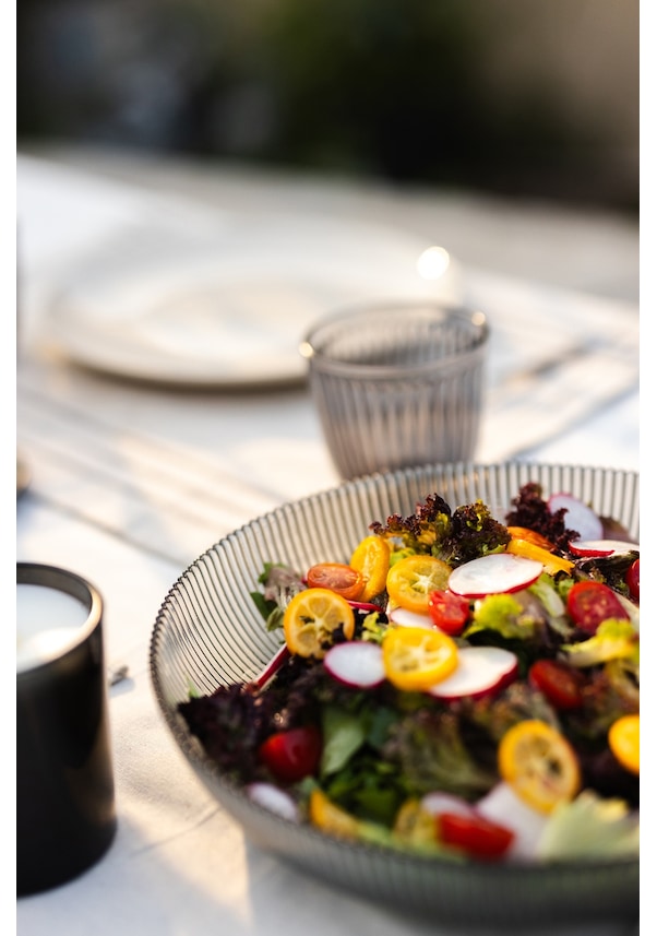 Resim Rakle Splendid Cam 2'li Salata Kasesi Seti Füme 25 Cm - 30 Cm Renkli 