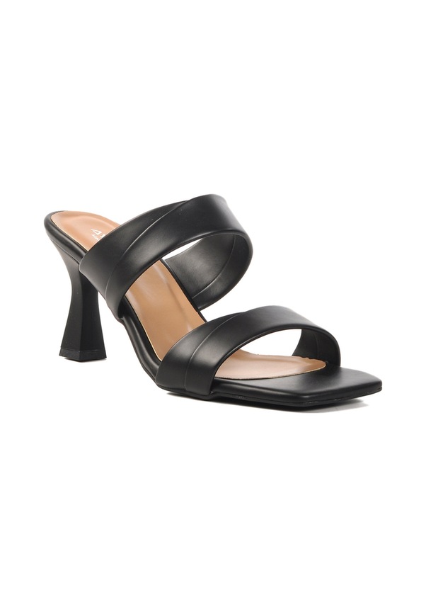 Resim Aspor Siyah Kadın Topuklu Terlik Çok Renkli 