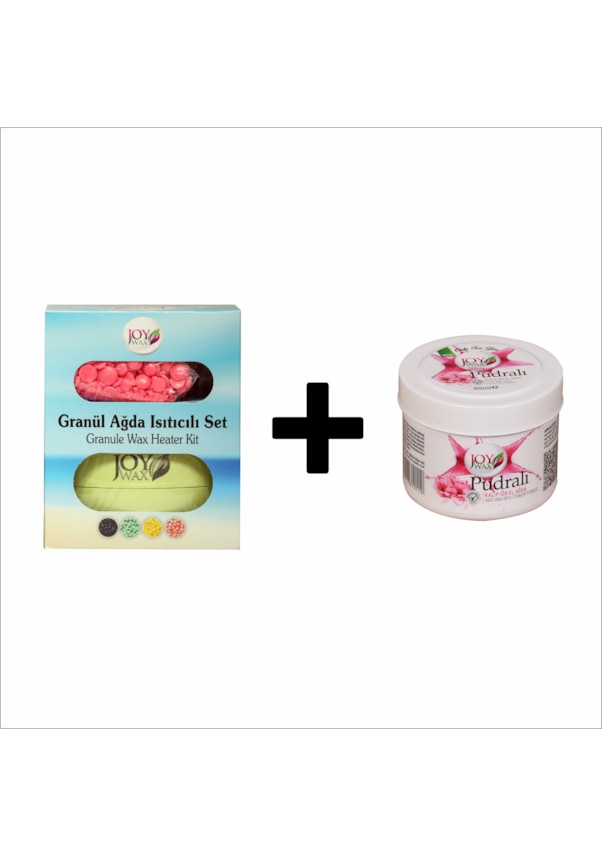 JOY WAX GRANÜL AĞDA ISITICI SET PUDRALI+KALIP AĞDA PUDRALI80ML