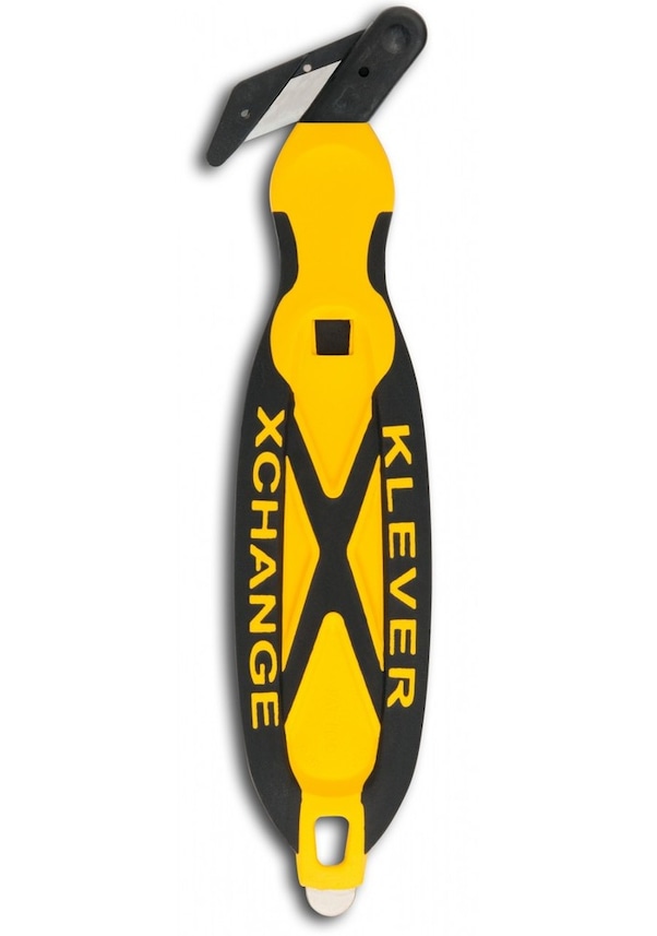 Klever Xchange KCJ-XC-20G Safety Box Cutter, Orange