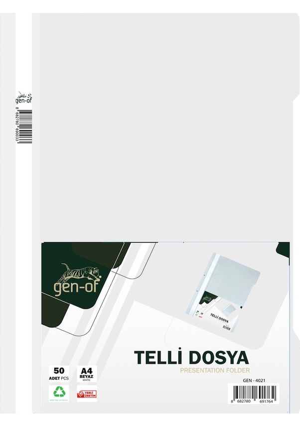 Gen-of Telli Dosya A4 50'li Paket Beyaz Fiyatları ve Özellikleri