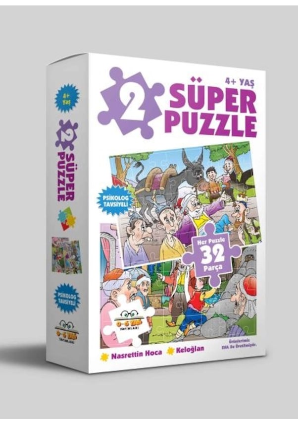 Resim 2 Süper Puzzle - Nasrettin Hoca Keloğlan +4 Yaş N11.26560 