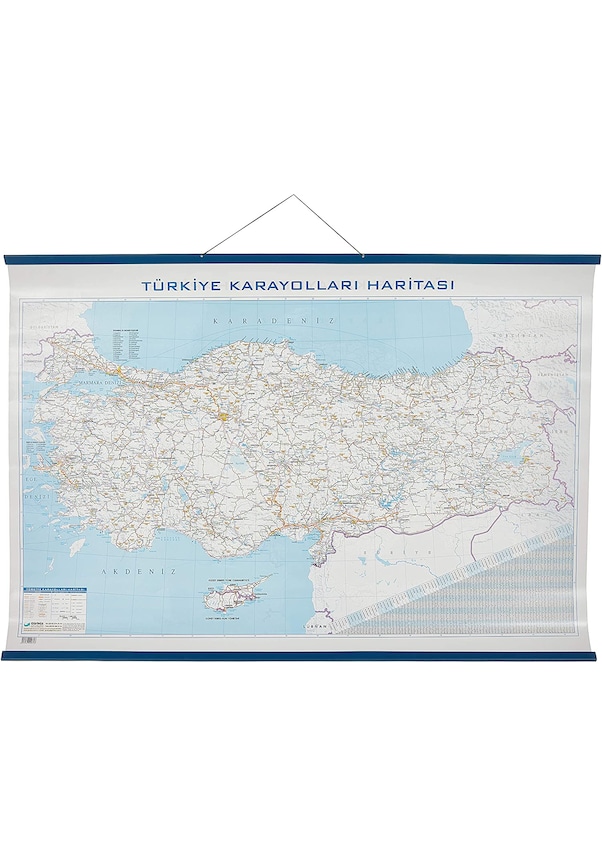 Türkiye Karayolları Haritası 70 x 100 cm Türkiye Haritası Fiyatları ve