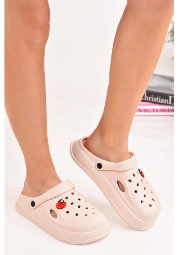 Resim Kadın Nut Eva Deniz Plaj Aşçı Doktor Hemşire Hastane Confort Rahat Sandalet Terlik 001 