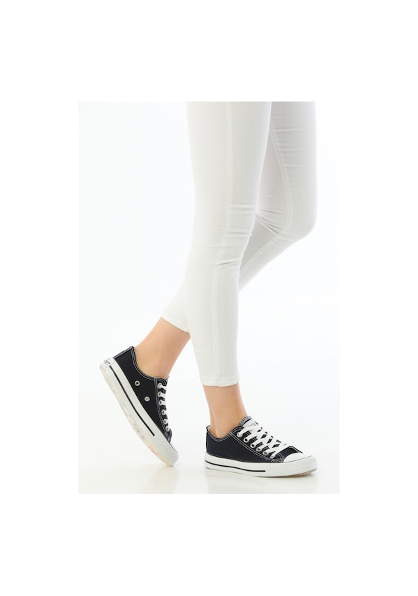 Resim Everest Keten All Star Şeffaf Taban Günlük Spor Ayakkabı Lacivert 