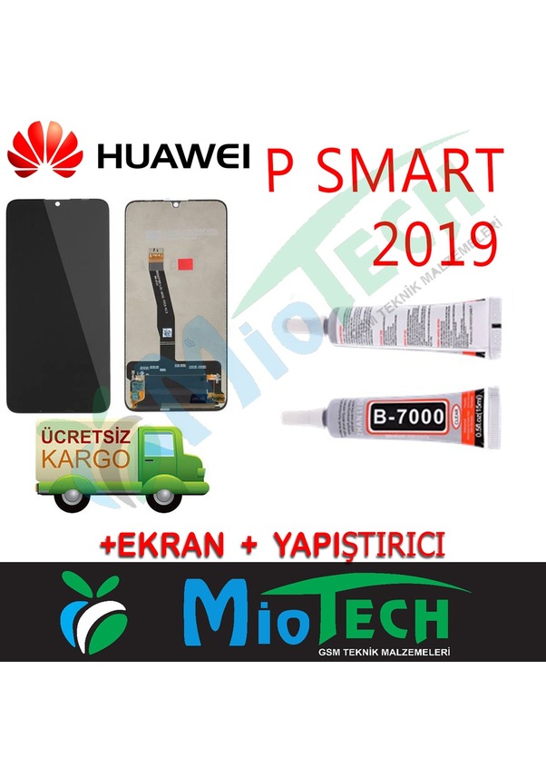 Huawei P Smart 2019 Pot-Lx1 Lcd Ekran Dokunmatik Yapıştırıcı-Siyah ...