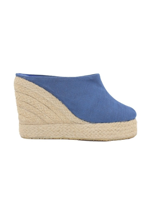 Resim Keten Dolgu Topuk Silme Terlik 