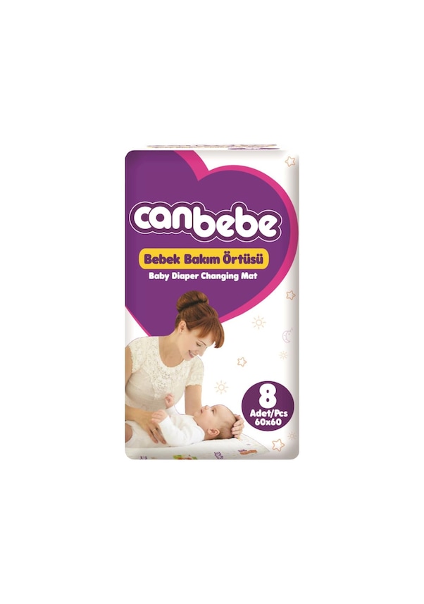 Bebek Bakım Örtüsü Canbebe 60x60cm 8li